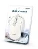GEMBIRD MUS-4B-06-WS OPTICAL EGÉR, WHITE/SILVER