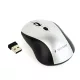 GEMBIRD MUSW-4B-02-BS WIRELESS OPTIKAI EGÉR, BLACK/SILVER