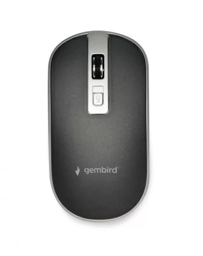 GEMBIRD MUSW-4B-06-BS WIRELESS OPTICAL EGÉR, BLACK/SILVER