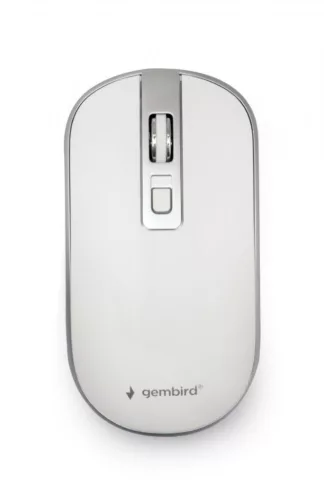 GEMBIRD MUSW-4B-06-WS WIRELESS OPTICAL EGÉR, WHITE/SILVER
