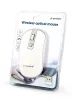 GEMBIRD MUSW-4B-06-WS WIRELESS OPTICAL EGÉR, WHITE/SILVER