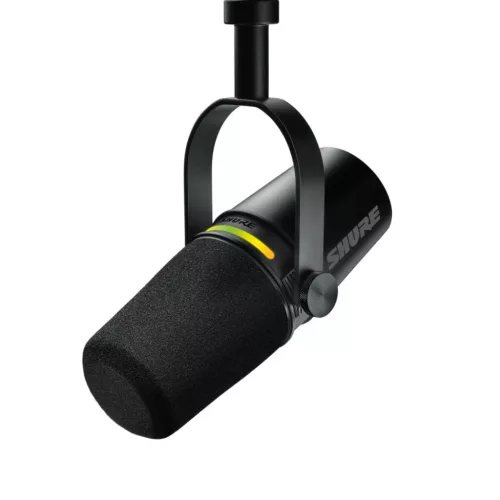 SHURE MV7+ PROFESSZIONÁLIS PODCAST MIKROFON (XLR/USB), FEKETE