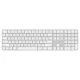 APPLE MAGIC (2024) TOUCH ID AND NUMERIC KEYPAD BLUETOOTH BILLENTYŰZET FEHÉR, US