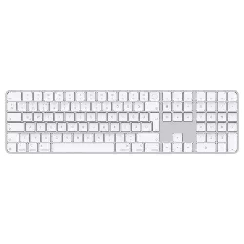 APPLE MAGIC (2024) TOUCH ID AND NUMERIC KEYPAD BLUETOOTH BILLENTYŰZET FEHÉR, HU