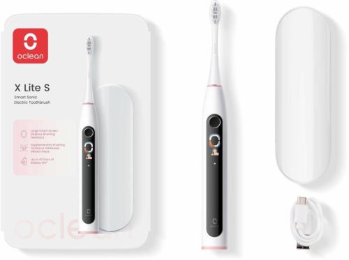 OCLEAN X LITE S SMART SONIC ELEKTROMOS FOGKEFE, SZÜRKE + AJÁNDÉK FOGKEFE FEJ DUOPACK