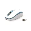 PLATINET OMEGA OM220 WIRELESS EGÉR, WHITE/BLUE