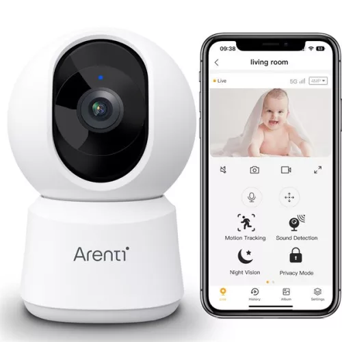 LAXIHUB ARENTI P2Q (4MP, 3,6MM, BELTÉRI, IR10M, MICROSD, MIKROFON, HANGSZÓRÓ) DÓMKAMERA