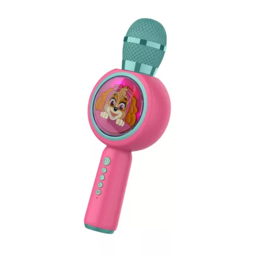 OTL TECHNOLOGIES PAW310 MANCS ŐRJÁRAT SKYE POPSING LED KARAOKE MIKROFON BEÉPÍTETT HANGSZÓRÓVAL, RÓZSASZÍN