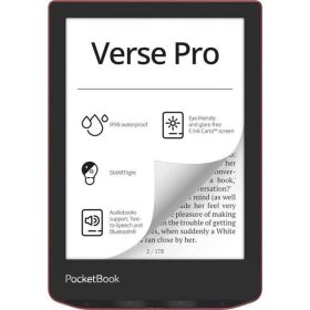   POCKETBOOK 634 VERSE PRO 6" E-BOOK OLVASÓ 16GB PASSION RED