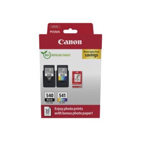   CANON PG-540/CL-541 FEKETE/SZÍNES (2X8ML) + 50DB GP501 10X15CM FOTÓPAPÍR EREDETI MULTIPACK (5225B013)