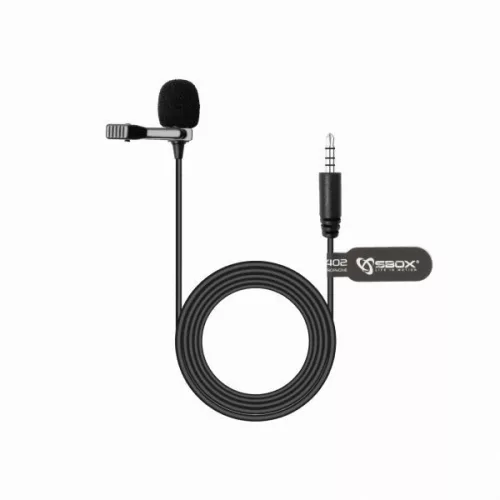 SBOX PM-402 ASZTALI PC MIKROFON, FEKETE