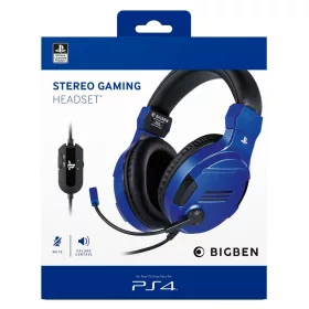   BIGBEN INTERACTIVE SZTEREÓ GAMER HEADSET/FEJHALLGATÓ V3, KÉK (PS4)