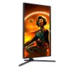 AOC Q27G3XMN/BK, 27", 16:9, 2560X1440, 180 HZ, 1MS, 1000 CD/M2, 2XHDMI, 1XDISPLAYPORT, ÁLLÍTHATÓ MAGASSÁG, PIVOT, GAMING MONITOR