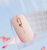 INPHIC Q8 WIRELESS/BLUETOOTH EGÉR, MILK TEA PINK