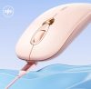 INPHIC Q8 WIRELESS/BLUETOOTH EGÉR, MILK TEA PINK