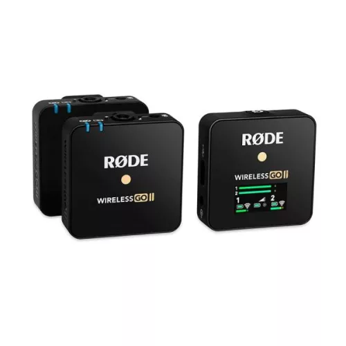 RODE WIRELESS GO II ULTRA KOMPAKT, KÉT CSATORNÁS DIGITÁLIS VEZETÉK NÉLKÜLI MIKROFON
