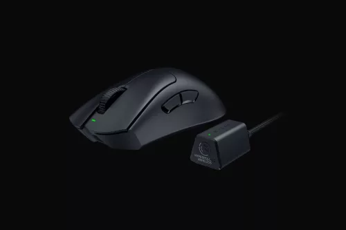 RAZER DEATHADDER V3 PRO + HYPERPOLLING WIRELESS DONGLE BUNDLE BLACK