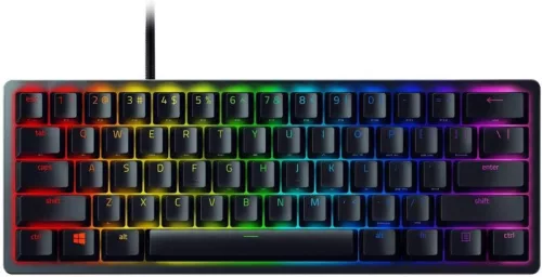 RAZER HUNTSMAN MINI GAMER BILLENTYŰZET, PURPLE SWITCH, US LAYOUT (RZ03-03390100-R3M1)