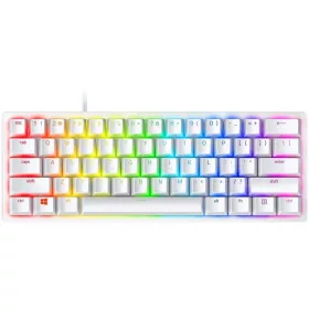   RAZER HUNTSMAN MINI MERCURY EDITION (PURPLE SWITCH) FEHÉR, US