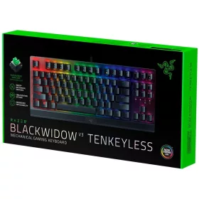 RAZER BLACKWIDOW V3 TKL GAMER MECHANIKUS BILLENTYŰZET US, RGB, GREEN SWITCH (RZ03-03490100-R3M1)