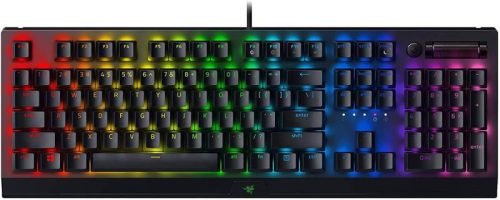 RAZER BLACKWIDOW V3 GAMER MECHANIKUS BILLENTYŰZET US, GREEN SWITCH, US LAYOUT (RZ03-03540100-R3M1)(DOBOZSÉRÜLT)