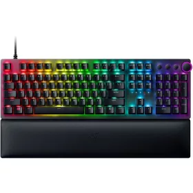   RAZER HUNTSMAN V2 PURPLE SWITCH MECHANIKUS BILLENTYŰZET FEKETE, UK
