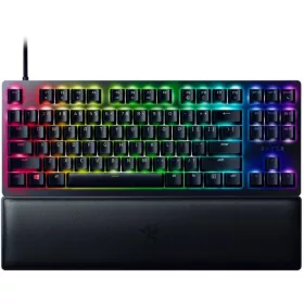   RAZER HUNTSMAN V2 TENKEYLESS LINEAR OPTICAL PURPLE SWITCH BILLENTYŰZET FEKETE, US