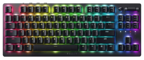 RAZER DEATHSTALKER V2 PRO TENKEYLESS LINEAR OPTICAL RED SWITCH BILLENTYŰZET FEKETE, UK