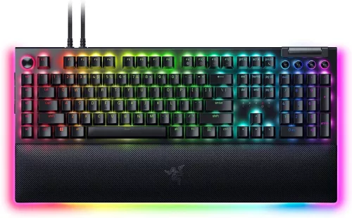 RAZER BLACKWIDOW V4 PRO GREEN SWITCH BILLENTYŰZET FEKETE, US