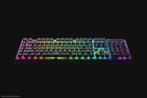 RAZER BLACKWIDOW V4 X MECHANIKUS VEZETÉKES FORTNITE EDITION GAMER BILLENTYŰZET, YELLOW SWITCH, US LAYOUT (RZ03-04703600-R3M1)