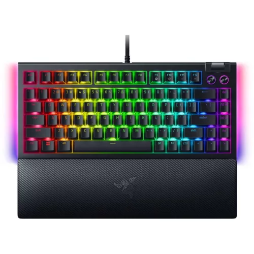 RAZER BLACKWIDOW V4 75% MECHANIKUS SWITCHES (TACTILE) BILLENTYŰZET FEKETE, US