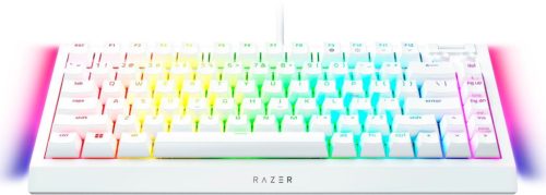 RAZER BLACKWIDOW V4 75% WHITE EDITION MECHANIKUS GAMER BILLENTYŰZET, US LAYOUT (RZ03-05001700-R3M1)