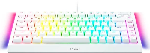 RAZER BLACKWIDOW V4 75% WHITE EDITION MECHANIKUS GAMER BILLENTYŰZET, US LAYOUT (RZ03-05001700-R3M1)