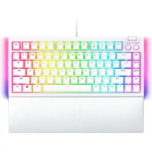 RAZER BLACKWIDOW V4 75% MECHANIKUS SWITCHES (TACTILE) BILLENTYŰZET FEHÉR, US