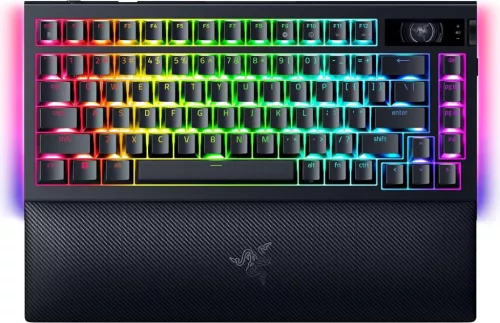 RAZER BLACKWIDOW V4 75% MECHANIKUS SWITCHES (TACTILE) BILLENTYŰZET FEKETE, US