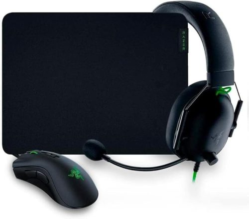 RAZER BATTLE BUNDLE - DEATHADDER V2 GAMER EGÉR + BLACKSHARK V2 X FEJHALLGATÓ + GIGANTUS V2 M EGÉRPAD - FEKETE (RZ85-03240100-B3U1)