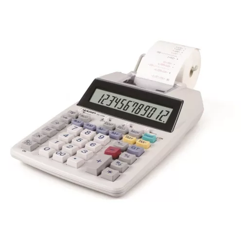 SHARP EL-1750V ASZTALI SZALAGOS SZÁMOLÓGÉP, SZÜRKE