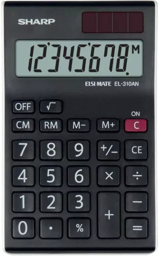 SHARP EL-310AN ASZTALI SZÁMOLÓGÉP, FEKETE
