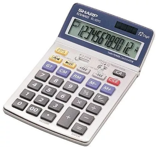 SHARP EL-337C ASZTALI SZÁMOLÓGÉP, SZÜRKE