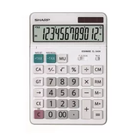 SHARP EL-340W ASZTALI SZÁMOLÓGÉP, FEHÉR
