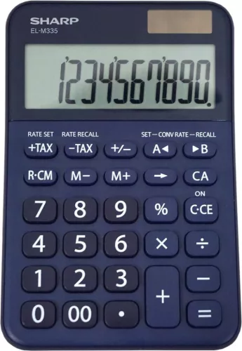 SHARP EL-M335BBL ASZTALI SZÁMOLÓGÉP, KÉK