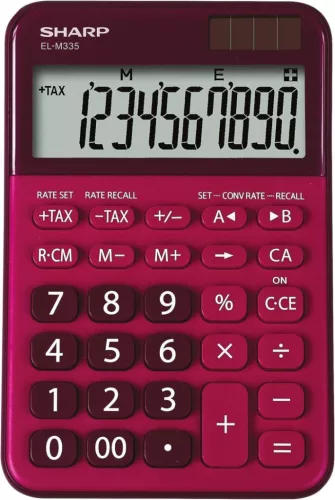 SHARP EL-M335BRD ASZTALI SZÁMOLÓGÉP, RED