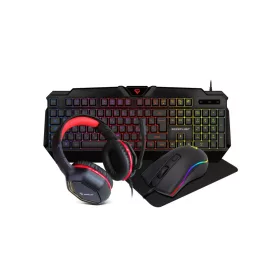 SILVERLINE CM120 GAMING COMBO SET 4IN1 FEKETE, HU