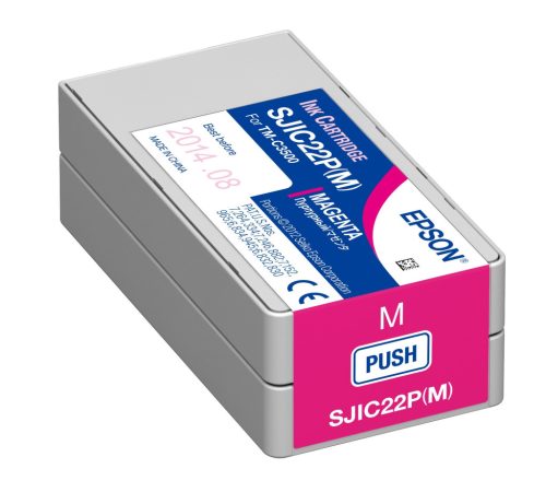 EPSON C33S020603 SJIC22P(M) C3500 (32,5ML) MAGENTA EREDETI TINTAPATRON