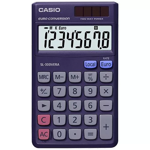 CASIO SL-300VERA ASZTALI SZÁMOLÓGÉP, LILA