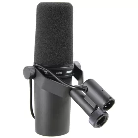 SHURE SM7B STÚDIÓMIKROFON, ÉNEKHEZ ÉS BESZÉDHEZ, FEKETE