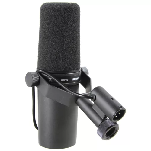 SHURE SM7B STÚDIÓMIKROFON, ÉNEKHEZ ÉS BESZÉDHEZ, FEKETE