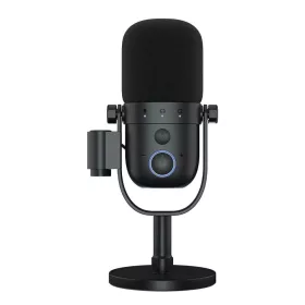  STREAMPLIFY MIC VOX USB MIKROFON ASZTALI TARTÓVAL ÉS RGB VILÁGÍTÁSSAL, FEKETE