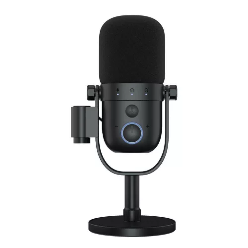 STREAMPLIFY MIC VOX USB MIKROFON ASZTALI TARTÓVAL ÉS RGB VILÁGÍTÁSSAL, FEKETE