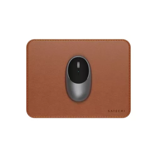SATECHI VEGAN-LEATHER PREMIUM MOUSE PAD BROWN
